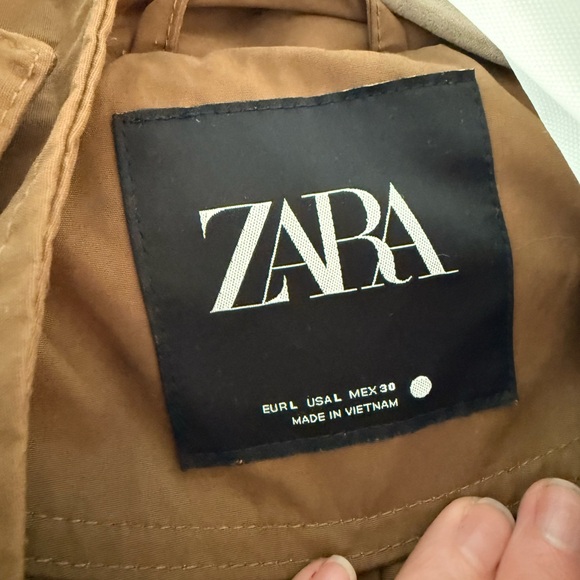 Zara Womens Collection Oversized Water Repellent Trench Coat - Picture 7 of 7